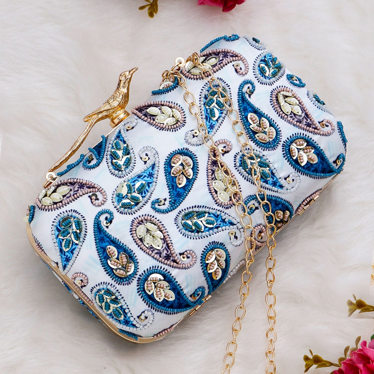 Swisni Embroidered Clutches - SWIS-998 - Detail View 6