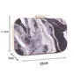 Acrylic Abstract printed black clutch bag