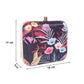 Flowery printed Box Clutch Bag  For Women & Girls