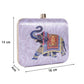 Animal Digital printed square box clutch