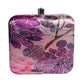 Sober Macro Flower Print Box Clutch  for Women & Girls