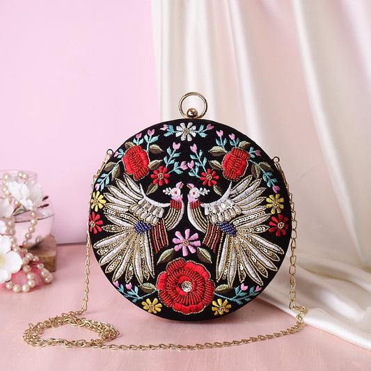 Swisni bird design round clutch