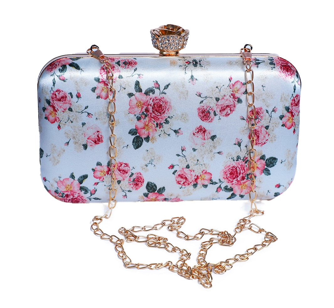 Floral Print Design Clutch For Women for Women & Girls