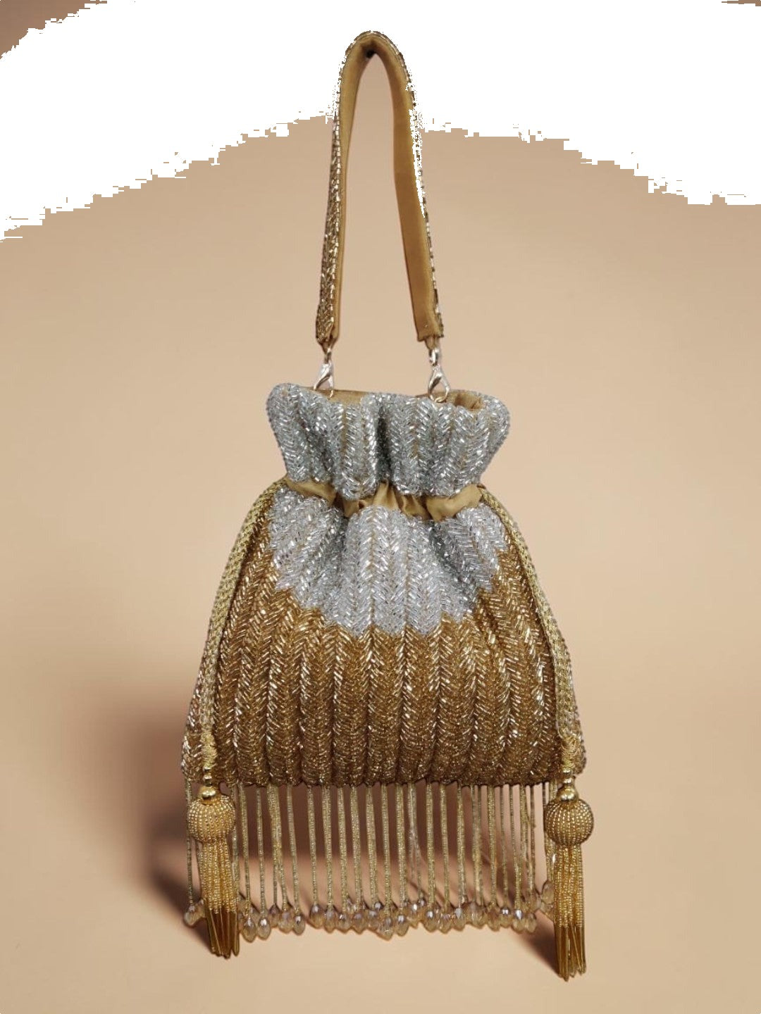 Swisni Luxury Hand-Embellished Wedding Potli Bag | SWIS-4236