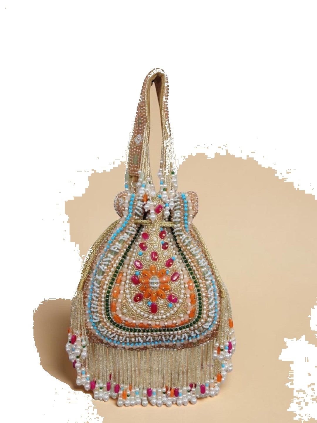 Swisni Luxury Hand-Embellished Wedding Potli Bag | SWIS-4352