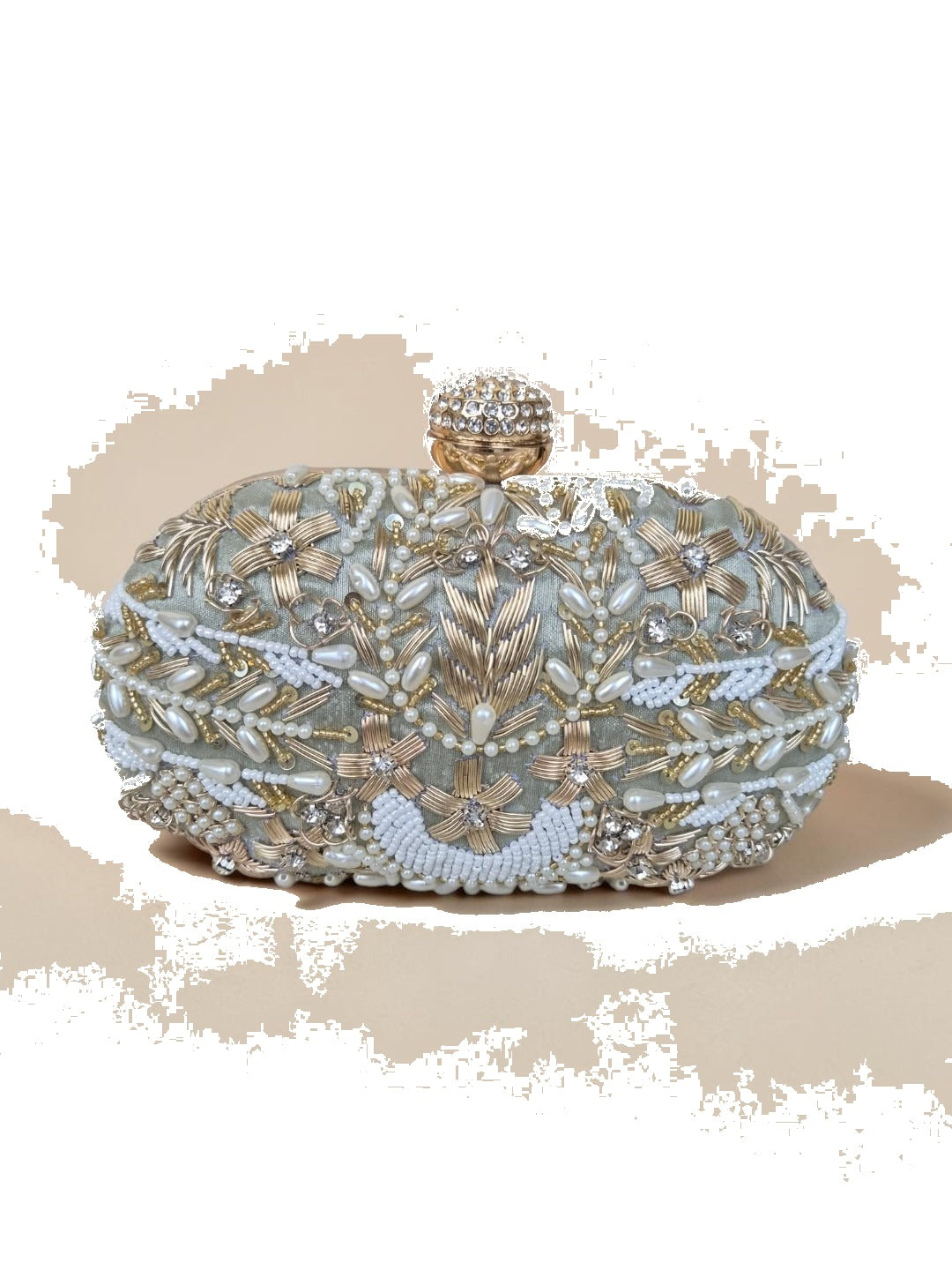 Swisni Luxury Hand-Embroidered Designer Clutch Bag | SWIS-4515